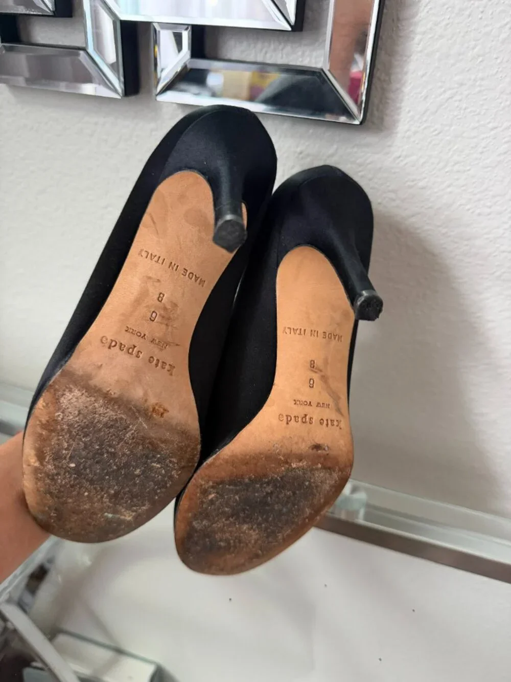 Kate Spade Heels Size 6- Black
